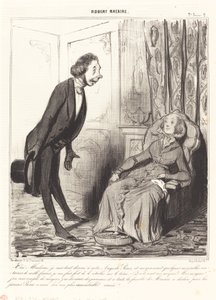 Oui, Madame, je suis tout dévoué à notre... Prince... - Honoré Daumier