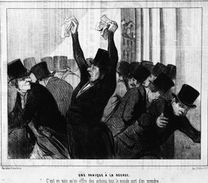 Panique à la bourse. En vain des actions furent offertes, tout le monde s