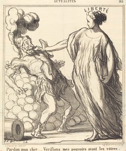 Pardon mon cher... - Honoré Daumier