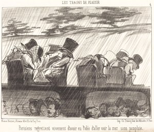 Parisiens regrettant vivement... - Honoré Daumier
