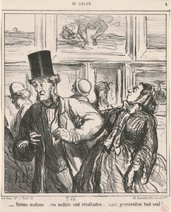 Parlons, Madame...ces nudités sont révoltantes... - Honoré Daumier