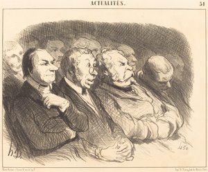 Physionomies de spectateurs de la Porte Saint-Martin - Honoré Daumier
