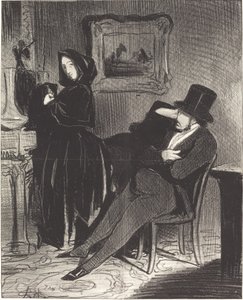 Plus souvent que je te conduirai... au bal... - Honoré Daumier