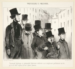 Promenade hygiénique - Honoré Daumier