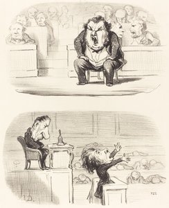 Quand un orateur ennuyeux monte à la tribune - Honoré Daumier
