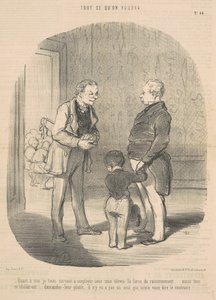 Quant à moi je tiens à employer ... la force du raisonnement - Honoré Daumier