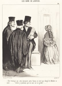 Quel dommage que cette charmante femme - Honoré Daumier