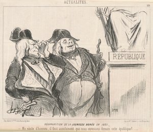 Réapparition de la jeunesse dorée en 1851 - Honoré Daumier