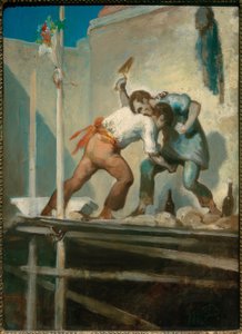 Maçons se battant - Honoré Daumier