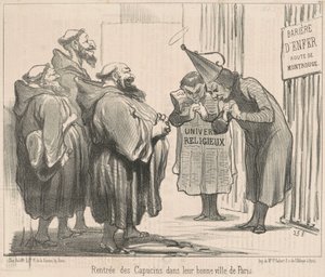 Rentrée des Capucins dans Paris - Honoré Daumier