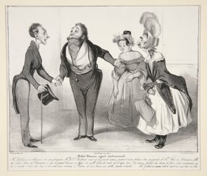 Robert-Macaire agent matrimonial, pl. 16 de la série Caricaturana, de l