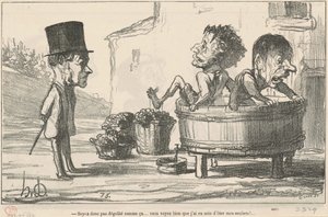 Soyez donc pas dégoûté comme ça - Honoré Daumier
