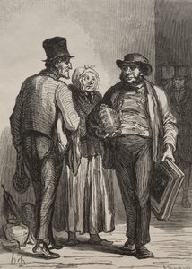 La salle des ventes : Les marchands - Honoré Daumier