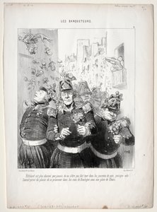 Les banqueteurs, planche 4 : Rifolard est plus charmant que jamais... - Honoré Daumier