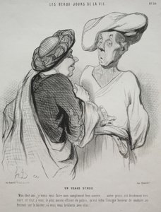 Les beaux jours de la vie, planche 30 : Une coutume indienne - Honoré Daumier