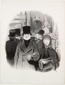 Les beaux jours de la vie, planche 59 : Quand son portrait est au Salon - Honoré Daumier