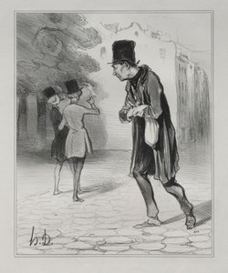 Les Bohémiens de Paris, planche 4 : Le Collecteur de mégots de cigares, 5 décembre 1841 - Honoré Daumier