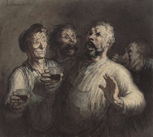 Les Buveurs, vers 1860