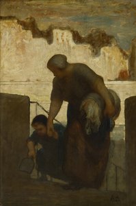 La Blanchisseuse, ca 1863 - Honoré Daumier