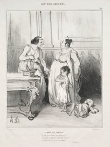 La mère des Gracques - Honoré Daumier