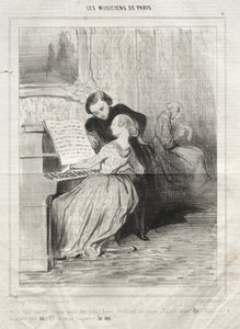 Les Musiciens de Paris, planche 6 : Si tu savais comme tu es jolie ! - Honoré Daumier