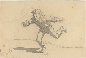 Le jeune courrier - Honoré Daumier