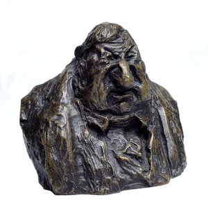 Les bustes chargés des "Célébrités du Juste Milieu" Caricature de Jean Marie Fruchard (1786-1872), député. Le Dégoût personnifié. Sculpture par Honoré Daumier (1808-1879) 19e siècle Musée des Beaux-Arts, Palais Longchamp, Marseille