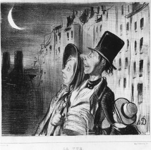 La vue: série tirée de « Cinq sens » - Honoré Daumier