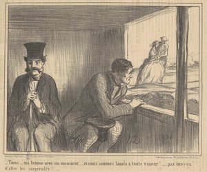 Tiens ... ma femme avec un monsieur ...