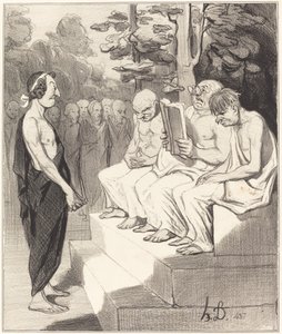 Télémaque interrogé par les sages - Honoré Daumier