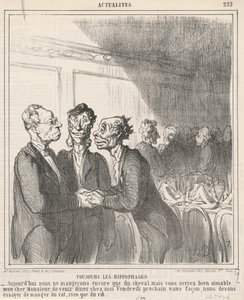 Toujours les hippophages - Honoré Daumier