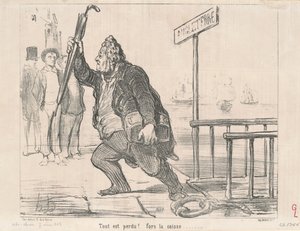 Tout est perdu ! Fors la caisse - Honoré Daumier