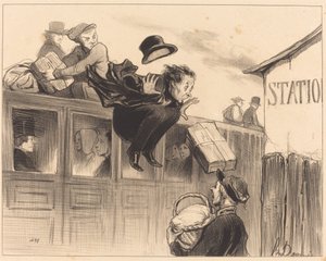 Trente secondes de station - Honoré Daumier