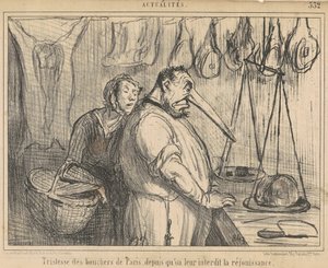 Tristesse des bouchers de Paris