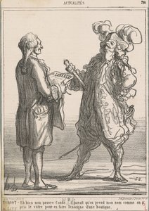 Turgot -- Eh bien mon pauvre Condé ... - Honoré Daumier
