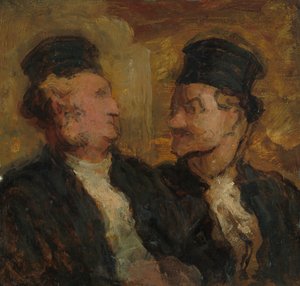 Deux avocats, vers 1860