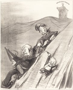 Un chemin dangereux - Honoré Daumier