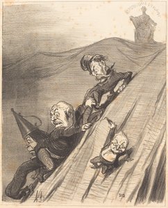 Un chemin dangereux - Honoré Daumier
