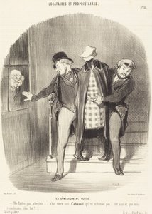 Un Déménagement furtif - Honoré Daumier