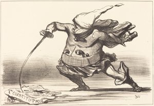 Un Matamore portant une... botte... - Honoré Daumier