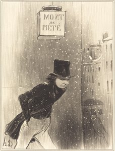 Un Monsieur au-dessous de ses affaires - Honoré Daumier