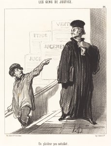 Un plaideur peu satisfait - Honoré Daumier