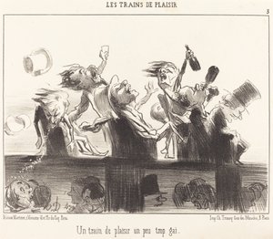 Un train de plaisir un peu trop gai - Honoré Daumier