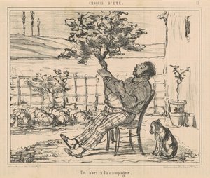 Un abri à la campagne - Honoré Daumier