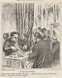 Un amateur difficile - Honoré Daumier
