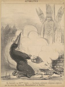 Un autodafé au XIXe siècle - Honoré Daumier