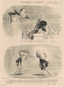 Un discours fatigant pour le président - Honoré Daumier