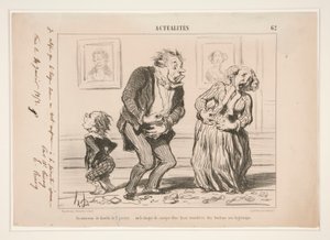 Un intérieur de famille le 2 janvier - Honoré Daumier