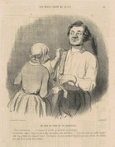 Un jour de fête et de bretelles - Honoré Daumier