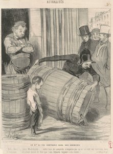 Un marchand de vin contrarié dans son commerce - Honoré Daumier